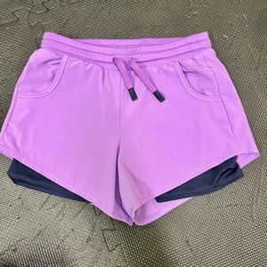 Girls purple shorts